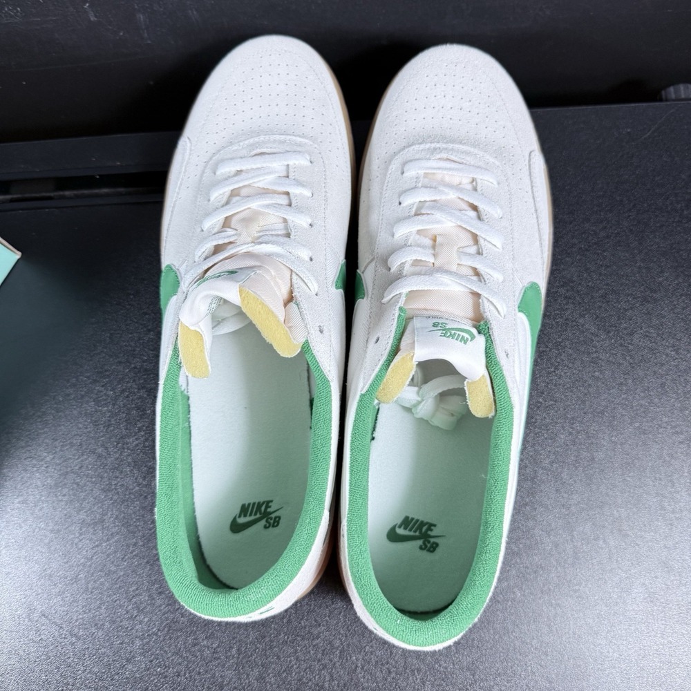 Nike Heritage Vulc SB Lucky Green Gum Sneakers Retro CD5010-101 Mens Size 12 - Picture 9 of 14